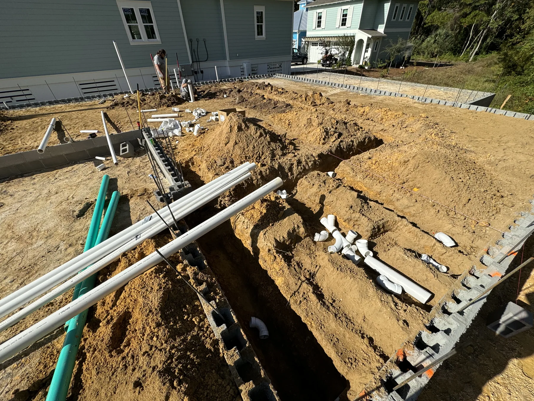 Commercial Water Line Installation work performed by Merckle Plumbing in Freeport, Florida