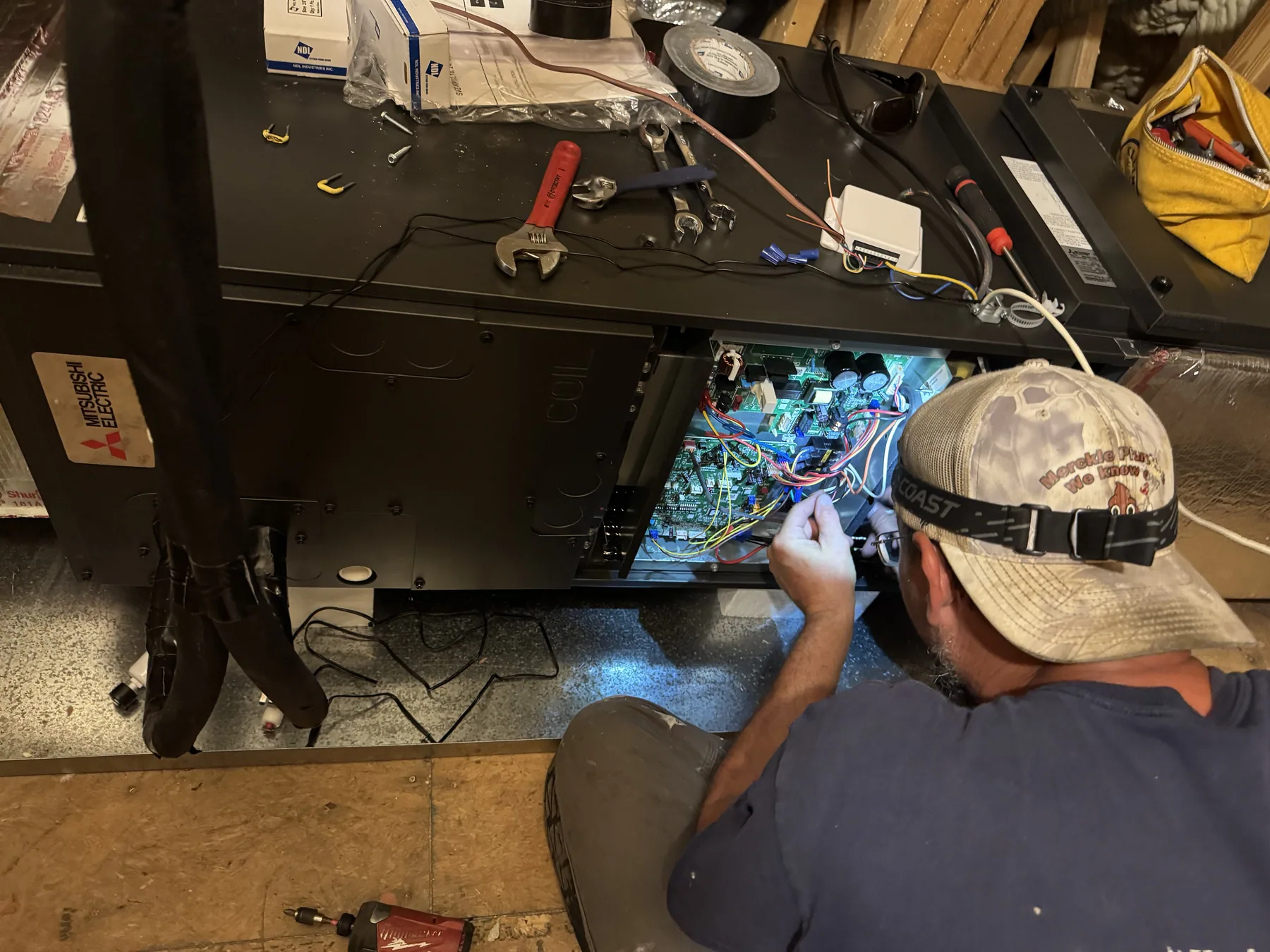Plumbing and HVAC work by Merckle Plumbing near Grayton Beach, Florida