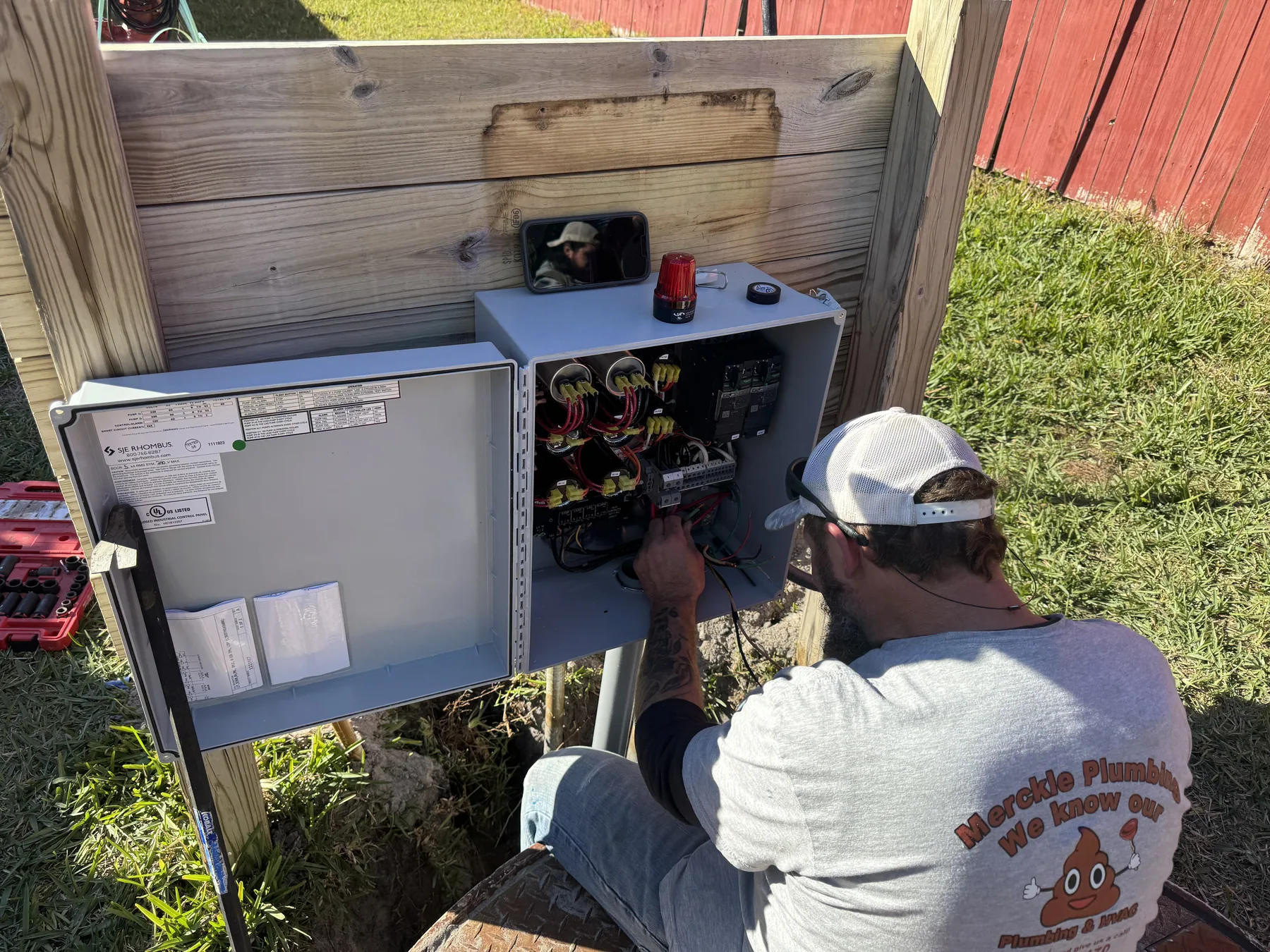 Plumbing and HVAC work by Merckle Plumbing near Ponce de Leon, Florida